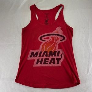 Hardwood Classics Tank Top Miami Heat Basketball NBA Red Womens Size M ‘97